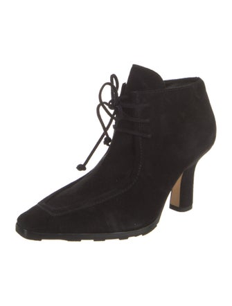 Burberry Suede Lace-Up Boots