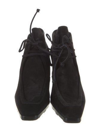 Burberry Suede Lace-Up Boots