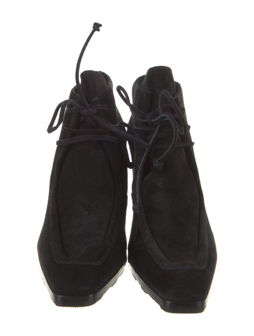 Burberry Suede Lace-Up Boots