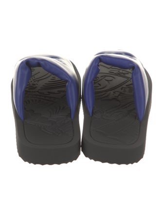 Burberry Leather Colorblock Pattern Slides