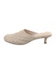 Burberry Leather Embroidered Accent Mules