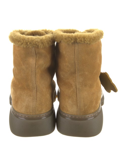 Burberry Suede Lace-Up Boots