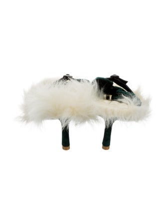 Burberry Velvet Slides