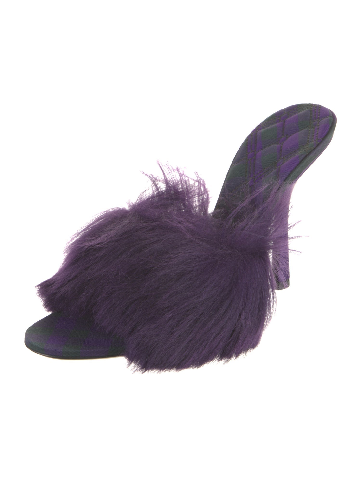 Burberry Faux Fur Slides