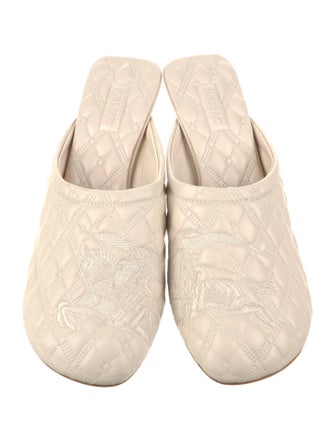 Burberry Leather Mules
