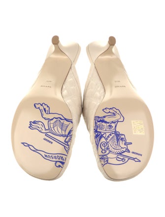 Burberry Leather Mules