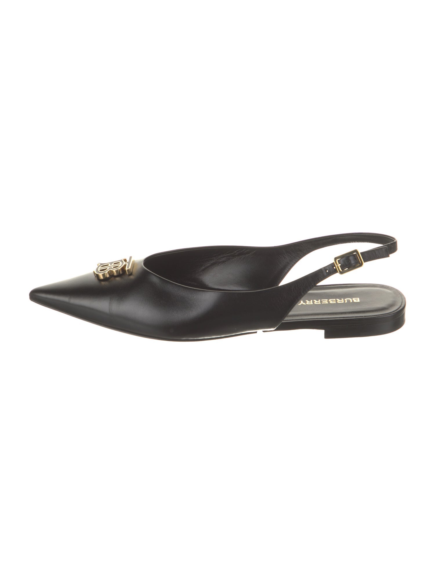 Burberry Leather Slingback Flats