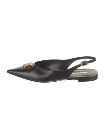 Burberry Leather Slingback Flats