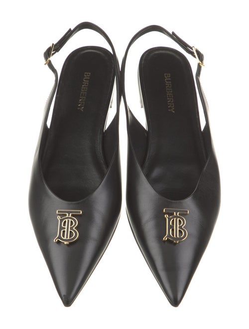 Burberry Leather Slingback Flats