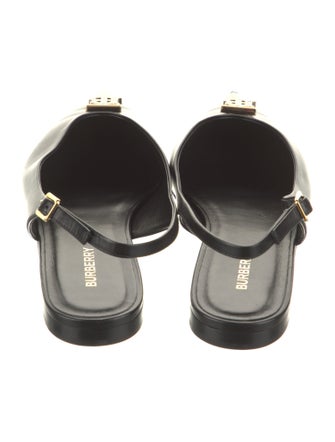 Burberry Leather Slingback Flats