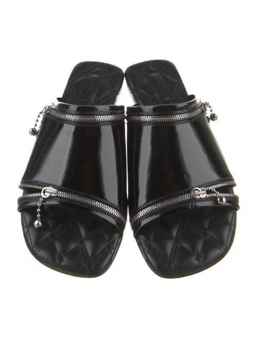 Burberry Leather Printed Slides