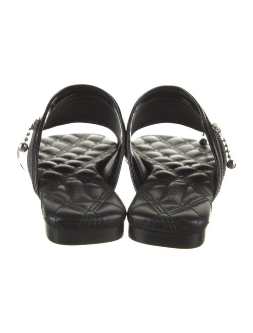 Burberry Leather Printed Slides