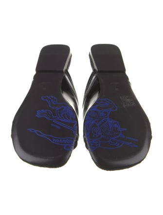 Burberry Leather Printed Slides