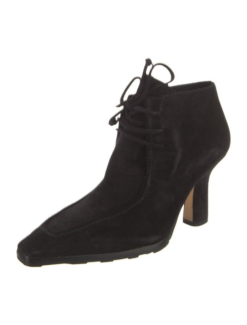 Burberry Suede Lace-Up Boots