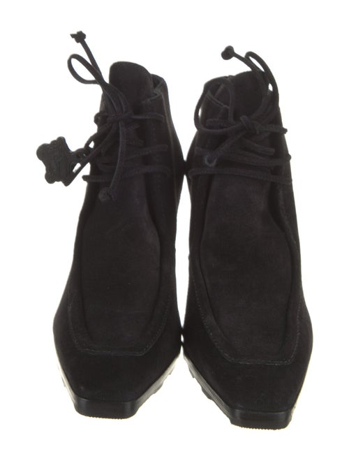 Burberry Suede Lace-Up Boots