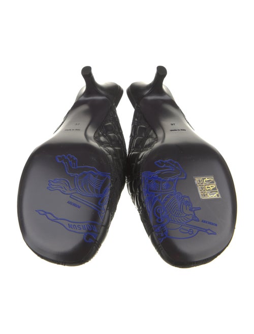 Burberry Leather Printed Mules