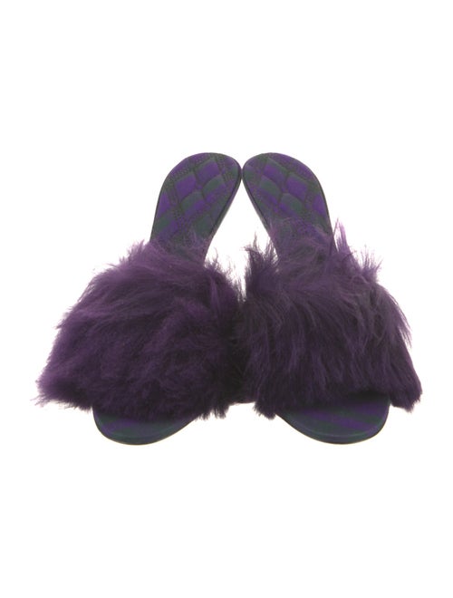 Burberry Faux Fur Slides