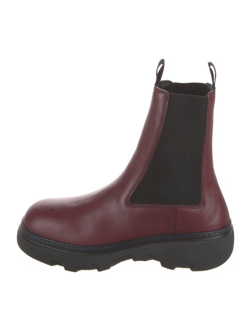 Burberry Leather Mesh Accents Chelsea Boots