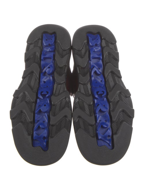 Burberry Leather Mesh Accents Chelsea Boots