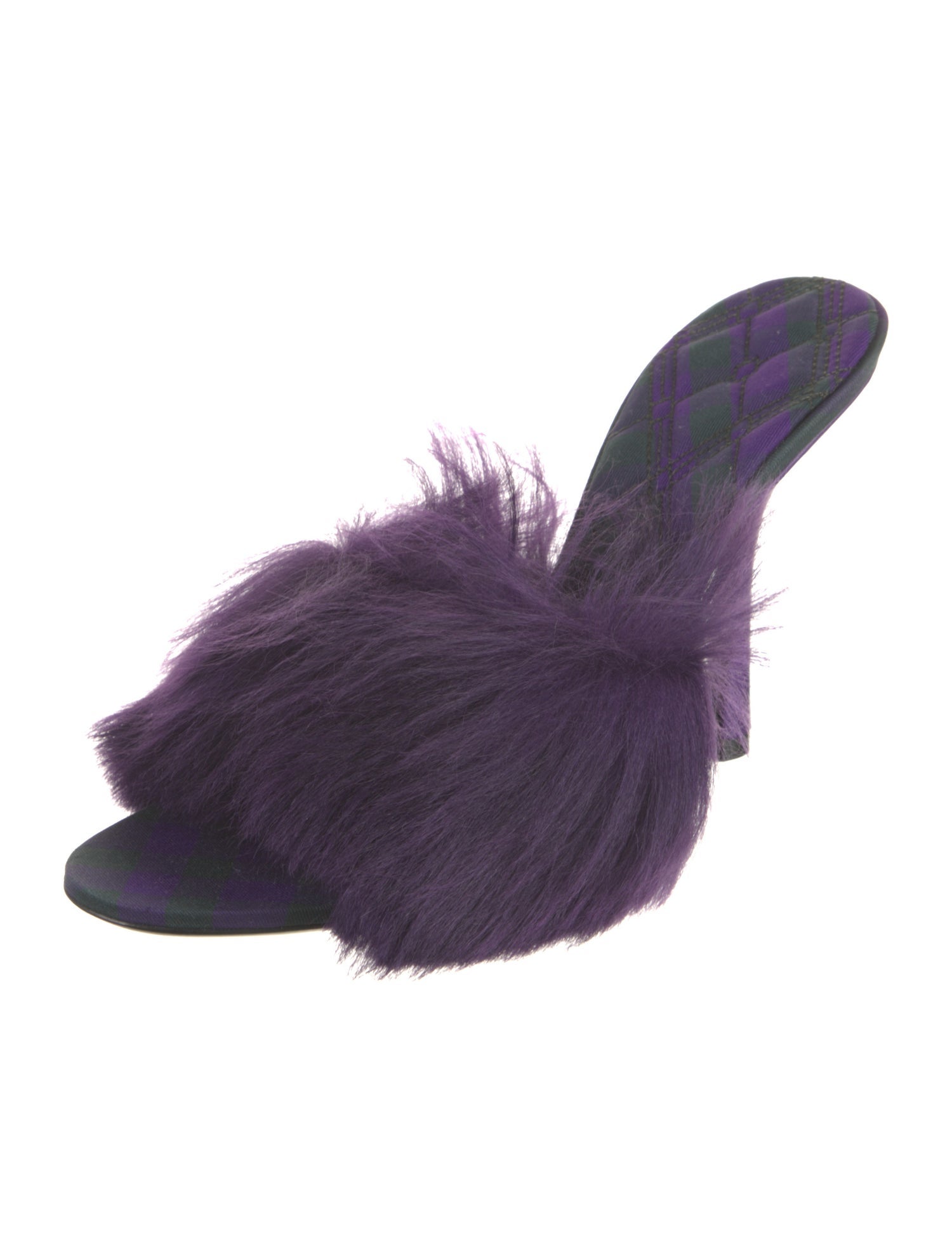 Burberry Faux Fur Slides