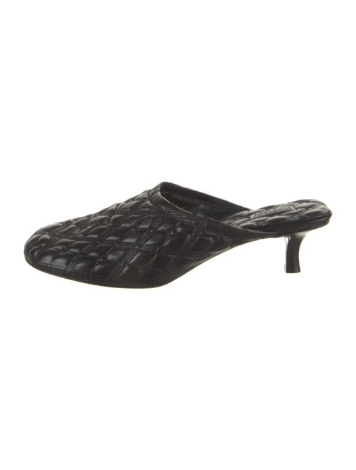 Burberry Leather Printed Mules