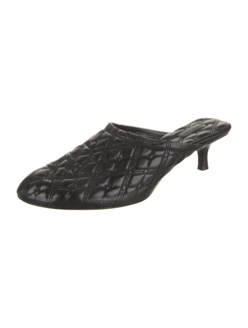 Burberry Leather Printed Mules