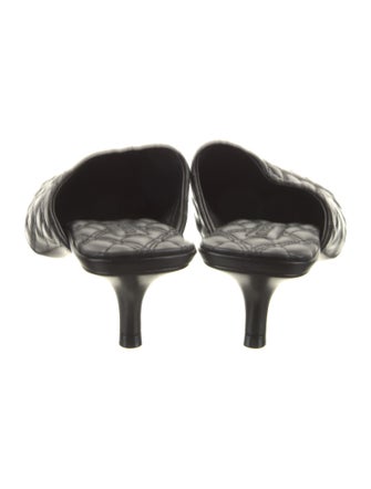 Burberry Leather Printed Mules