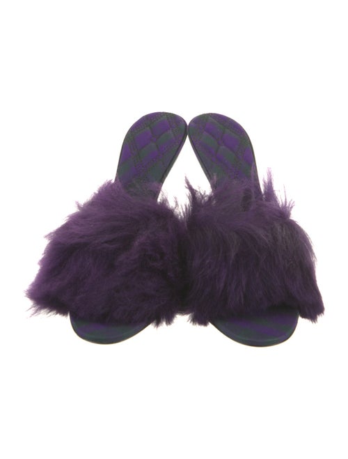 Burberry Faux Fur Slides