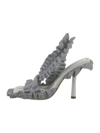 Burberry Leather Slingback Sandals