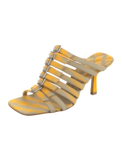 Burberry Canvas Animal Print Slides