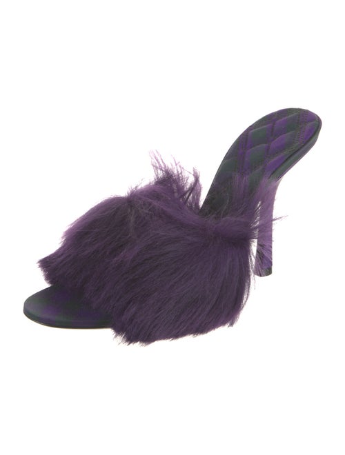Burberry Faux Fur Slides