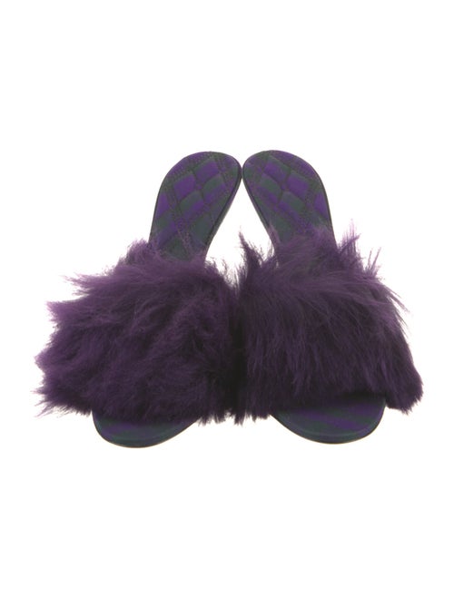 Burberry Faux Fur Slides