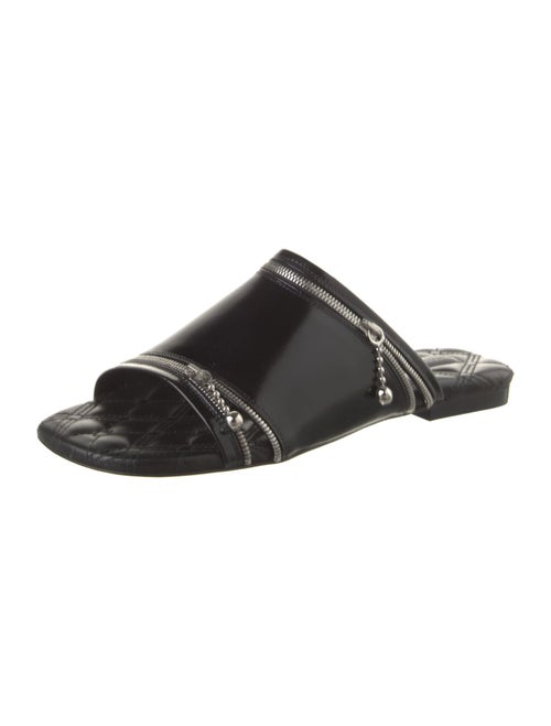 Burberry Leather Printed Slides