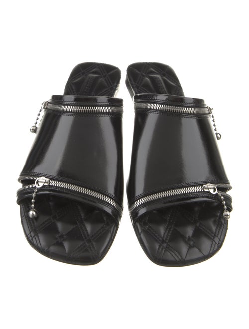 Burberry Leather Printed Slides