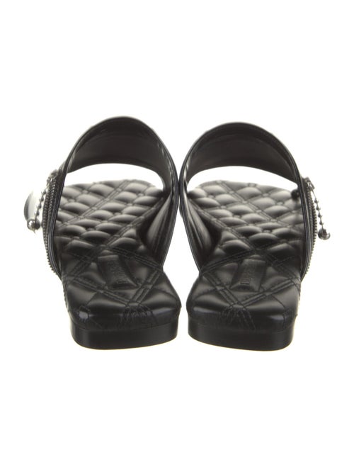 Burberry Leather Printed Slides