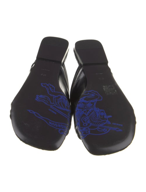 Burberry Leather Printed Slides