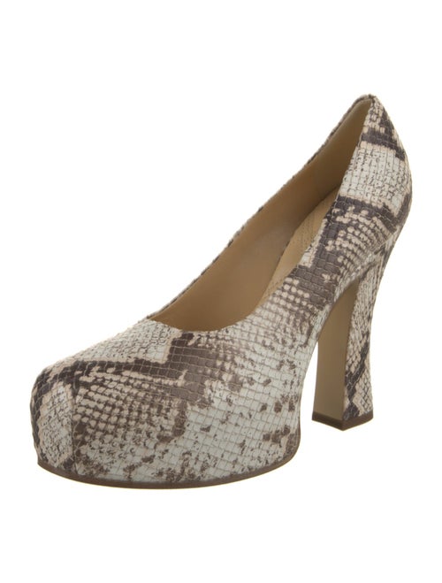 Burberry Leather Animal Print Pumps