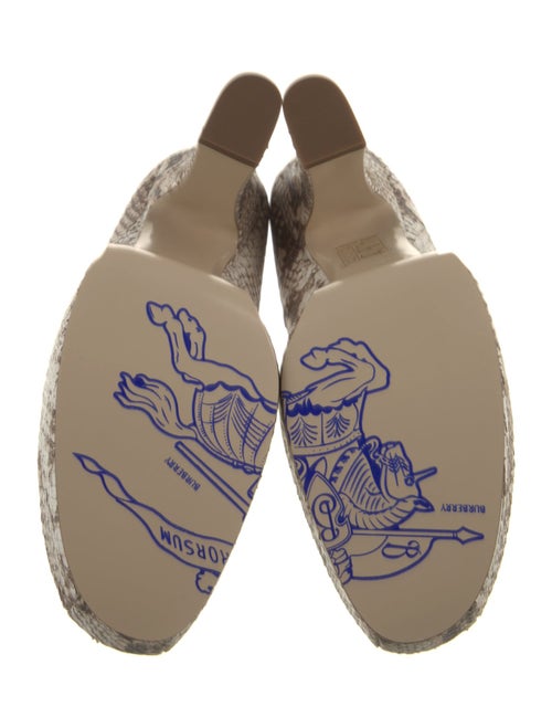 Burberry Leather Animal Print Pumps