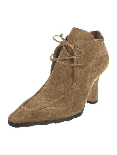 Burberry Suede Lace-Up Boots
