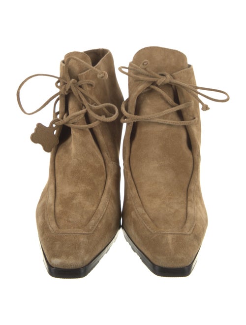 Burberry Suede Lace-Up Boots