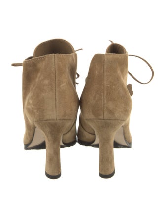 Burberry Suede Lace-Up Boots