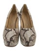 Burberry Leather Animal Print Pumps