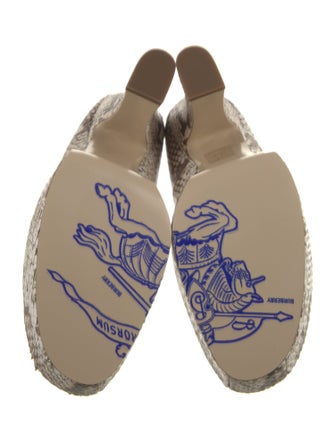 Burberry Leather Animal Print Pumps