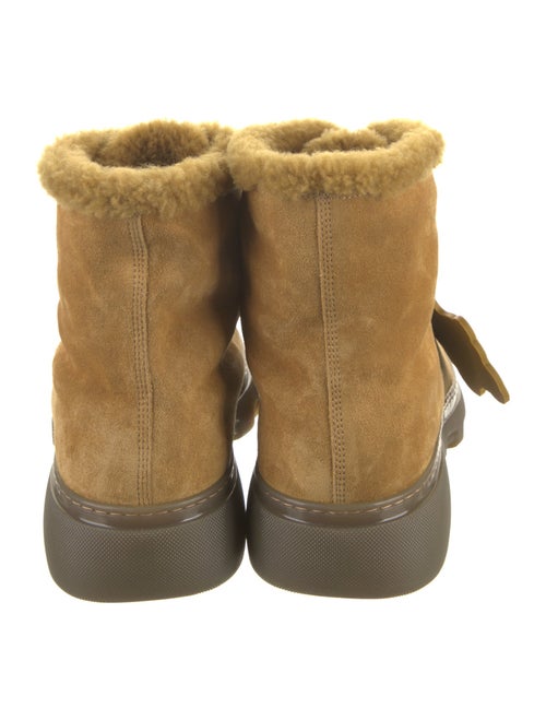 Burberry Suede Lace-Up Boots