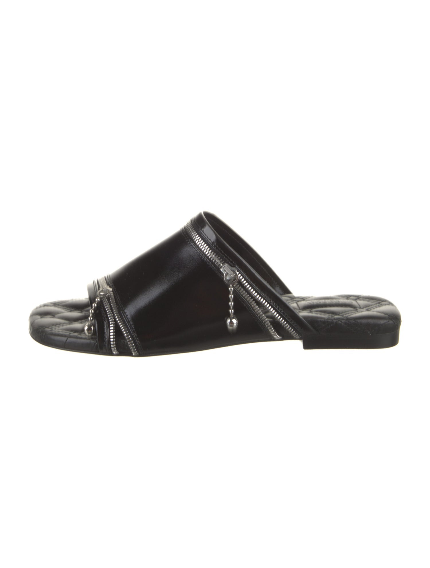 Burberry Leather Printed Slides