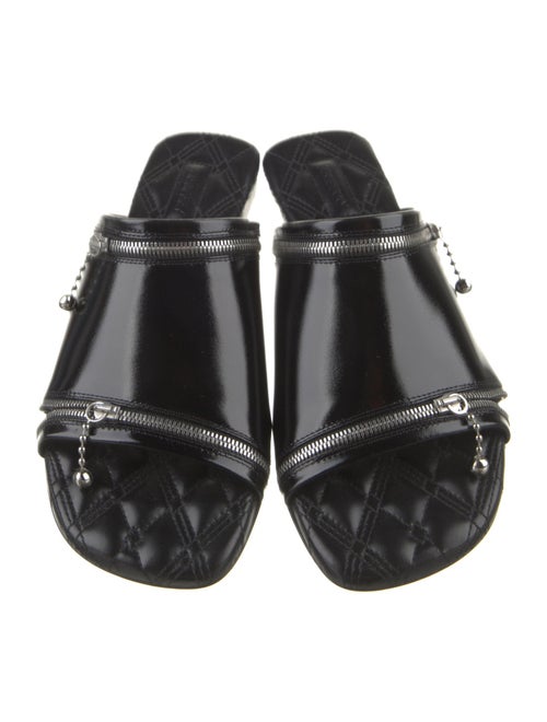 Burberry Leather Printed Slides