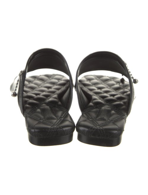 Burberry Leather Printed Slides