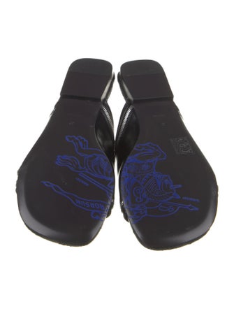Burberry Leather Printed Slides