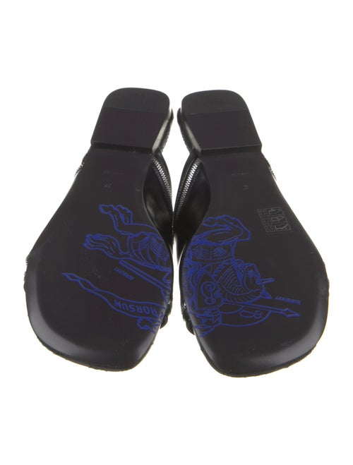 Burberry Leather Printed Slides