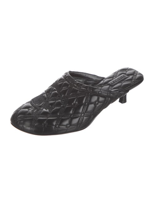 Burberry Leather Printed Mules